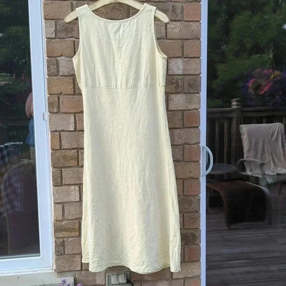 Yellow Hemp  Dress - Picture 3 of 9